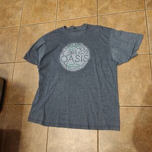 Garth Brooks Oasis Men's T-shirt Short Sleeve Double Sided Print Gray Med